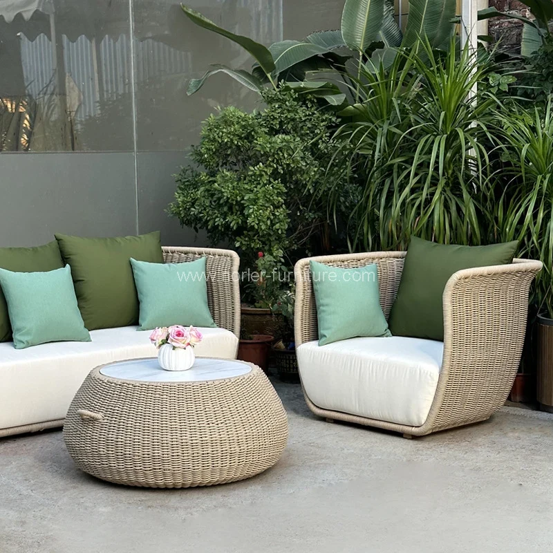 Utendørs terrassemøbler Hagesett Rope Sofa: Hvor moderne design møter holdbarhet i all vær Utendørs terrassemøbler Hagesett Rope Sofa: Hvor moderne design møter holdbarhet i all vær