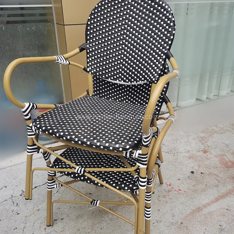 Modern Waterproof Durable Aluminum PE Rattan Dining Set