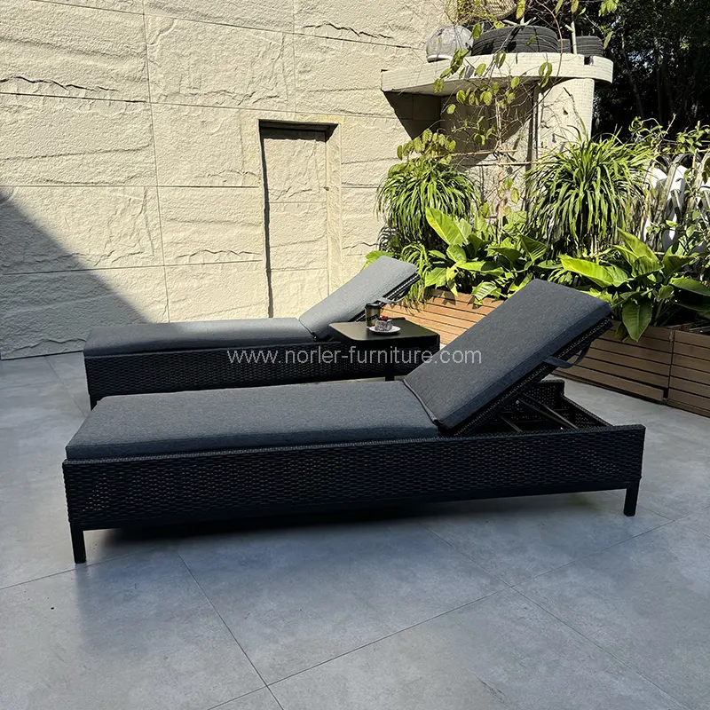 Siste high-end håndvevd rotting Sun Lounger