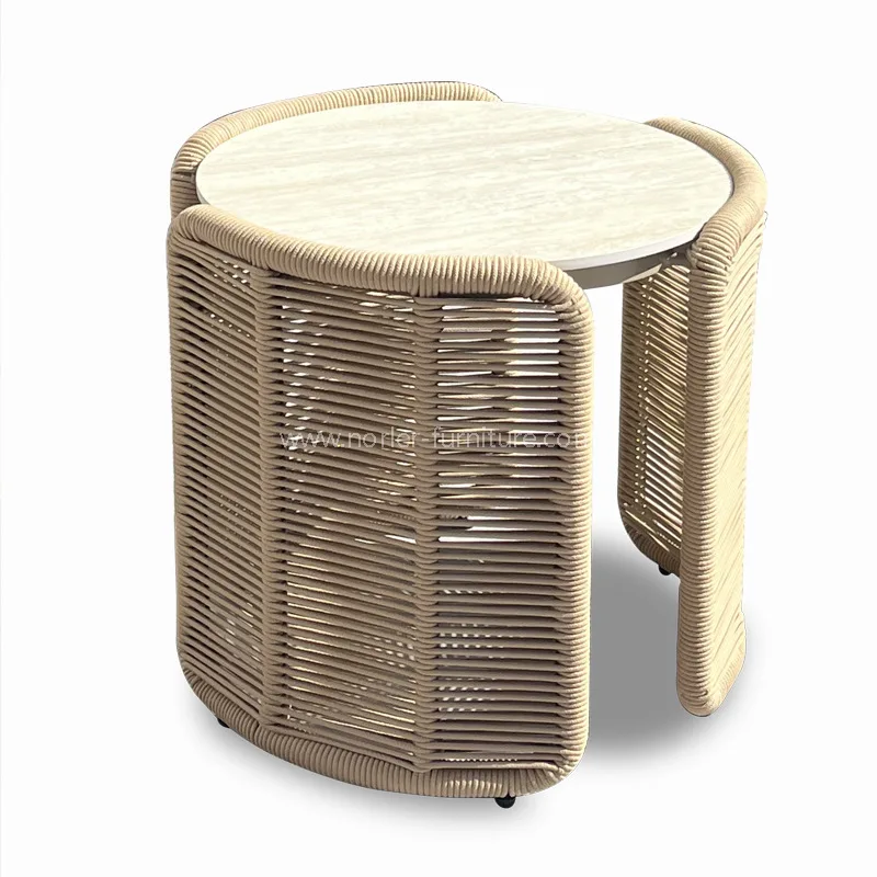 Utendørs aluminiumstau veving av fritidsstol