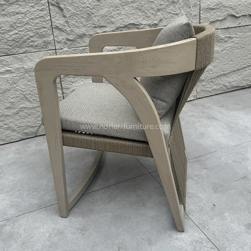 Utendørs firkantet salongbord balkongsett