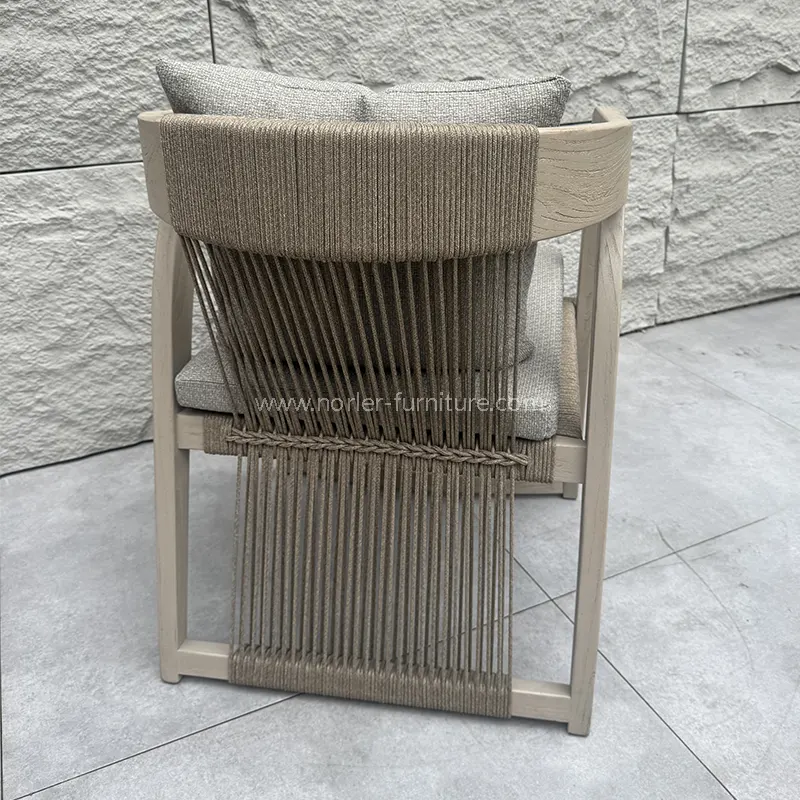 Utendørs firkantet salongbord balkongsett