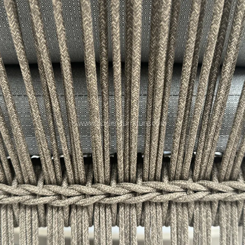 Utendørs firkantet salongbord balkongsett