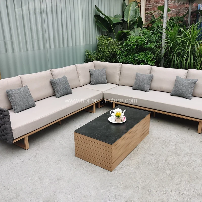 Quolity Outdoor Patio Rope Sofa lager i Kina