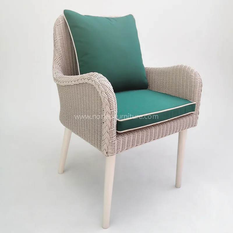 Værbestandig aluminium Pe Rattan Outdoor Leisure Chair