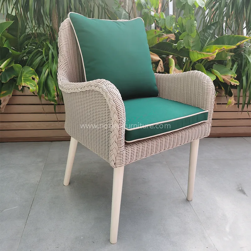 Værbestandig aluminium Pe Rattan Outdoor Leisure Chair