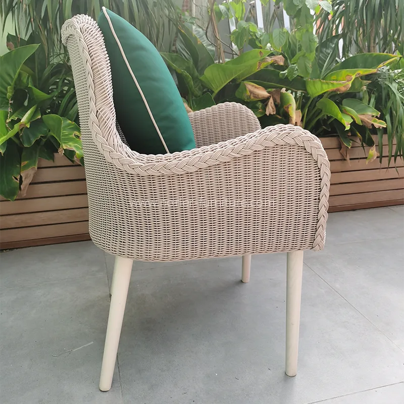 Værbestandig aluminium Pe Rattan Outdoor Leisure Chair